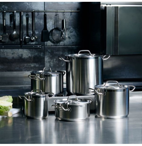 Каструля висока з кришкою 50 л, серія Resto Range FoREST 304040 Каструля висока з кришкою 50 л, серія Resto Range FoREST 304040